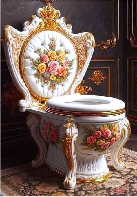 Unusual Toilets, Crazy Bathrooms, Weird Furniture, Luxury Toilet, Unusual Furniture, Fantasy Furniture, House Interior Design Styles, Bathroom Decor Luxury, Fantasy Decor