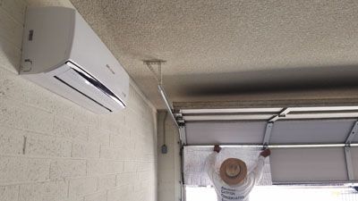 Garage Air Conditioner Ideas, Ac In Garage, Garage Ac Ideas, How To Keep A Garage Cool In The Summer, Garage Fan Ideas, Garage Ventilation Ideas, Garage Cooling Ideas, Garage Air Conditioner, Garage Ac