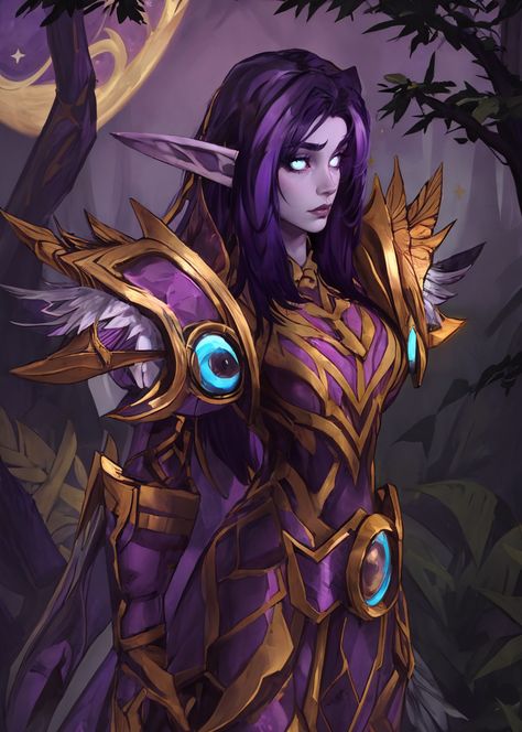 Saatari, custom night elf character wearing Wardenguard armor set #fantasy #warcraft #wow #worldofwarcraft #nightelf #nelf #elf #kaldorei World Of Warcraft Character Art, Night Elf Warrior, Banshee Art Beautiful, Wow Elf, Night Elves, World Of Warcraft Characters, Warcraft Characters, Elf Warrior, Elf Characters