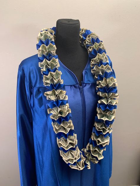 Money Leis Available Now! Celebrate your 2022 graduate with our custom leis. Graduation Leis Diy Ribbons, Money Lei Diy, Graduation Leis Diy, Money Necklace, Graduation Money Lei, Candy Lei, Graduation Money Gifts, Boy Graduation, Diy Graduation Gifts