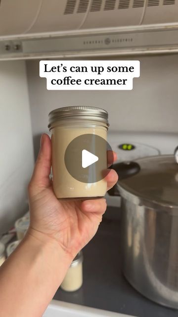 Lauren Ketterman | Can up some coffee creamer with me! #homestead #urbanhomestead #canningandpreserving #canning #selfsufficiency #selfsufficient #garden #f... | Instagram Canning Coffee, Homestead Canning, Homemade Coffee Creamer, Canning Recipe, Urban Homesteading, Home Canning, Coffee Creamer, Canning Recipes, Food Storage