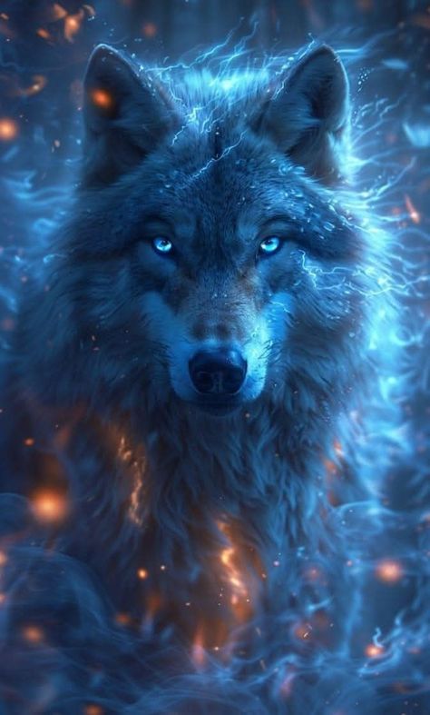 Alpha Wolf Wallpaper, Wolf Magic Begin Now, Wolf With Blue Eyes, Wolf Art Fantasy, Magical Wolf, Wolf Dreamcatcher, Galaxy Wolf, Winter Wolf, Wolf World