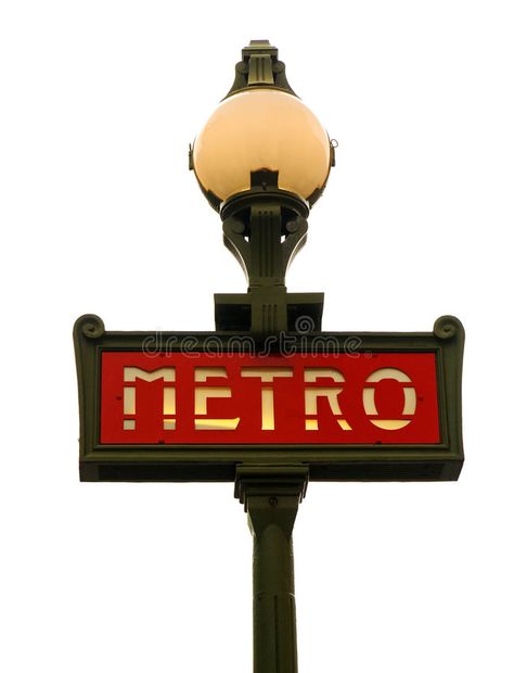 Paris Metro Sign, Paris Metro, Paris Images, A Paris, White Image, Photo Image, Novelty Lamp, Editorial, Stock Images