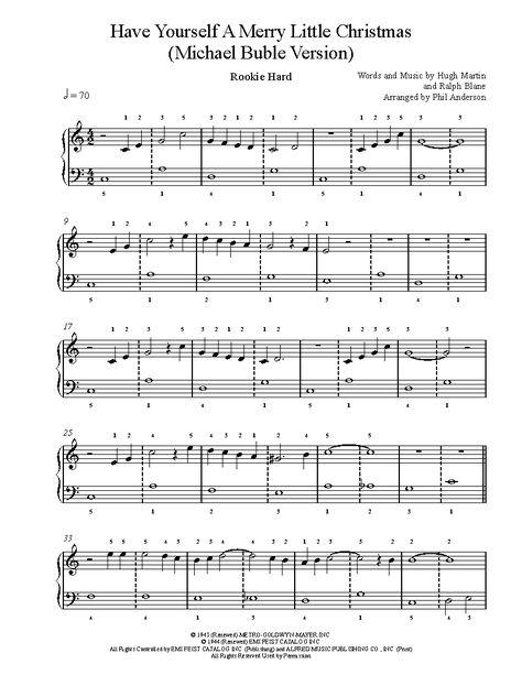 Level 1 Piano Sheet Music, Free Piano Sheet Music Printables Christmas, Christmas Songs Piano Sheet Music, Christmas Piano Sheet Music With Letters, Christmas Violin Sheet Music, Easy Piano Christmas Music, Have Yourself A Merry Little Christmas, Christmas Piano Sheet Music, Piano Songs Sheet Music