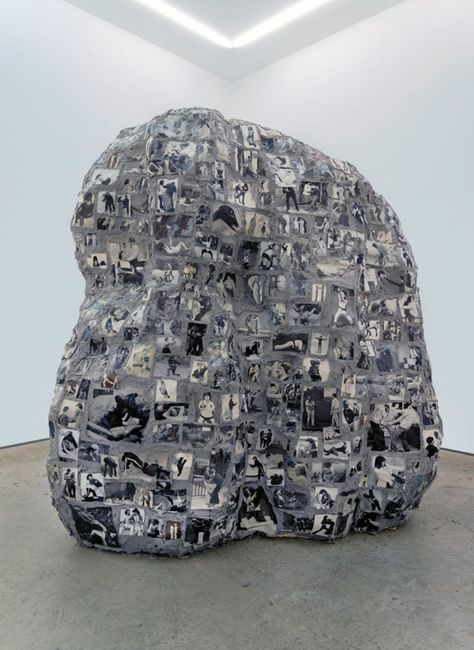 Carmen Winant, “Looking Forward to Being Attacked,” includes textbook images of self-defense Art Is Dead, Photo Sculpture, Fake Rock, Rock Sculpture, Writing Art, Artist Models, Sculpture Installation, Photography Portfolio, Magazine Art