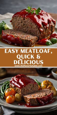 Discover the secrets to making a mouthwatering Easy Meatloaf in just an hour! This classic recipe is perfect for busy weeknights and sure to impress your family. Try it tonight! Ground Pork And Beef Meatloaf Recipes, Recipe For Meatloaf Easy, Best Easy Meatloaf Recipes, Meatloaf Mix Recipes, Meat Loaf Recipe Best, Best Meatloaf Recipe Ever, Simple Meatloaf Recipes Easy, Easy Meatloaf Recipe Simple, Meatloaf Recipes Easy Quick