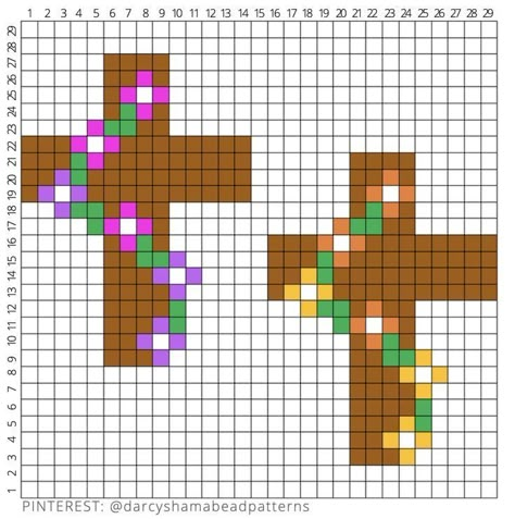 Easter Melty Bead Patterns, Easter Melty Beads, Cross Perler Bead Pattern, Cross Perler Bead Patterns, Christian Perler Beads, Perler Bead Easter Patterns, Perler Beads Cross, Spring Perler Beads, Jesus Perler Beads