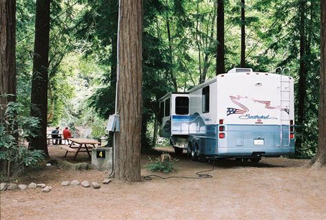 RV Camping :: Fernwood Campground & Resort, Big Sur California Big Sur Camping, Rv Solar, Rv Road Trip, Rv Campgrounds, Best Campgrounds, Glamping Site, Big Sur California, Camping Destinations, Redwood Forest