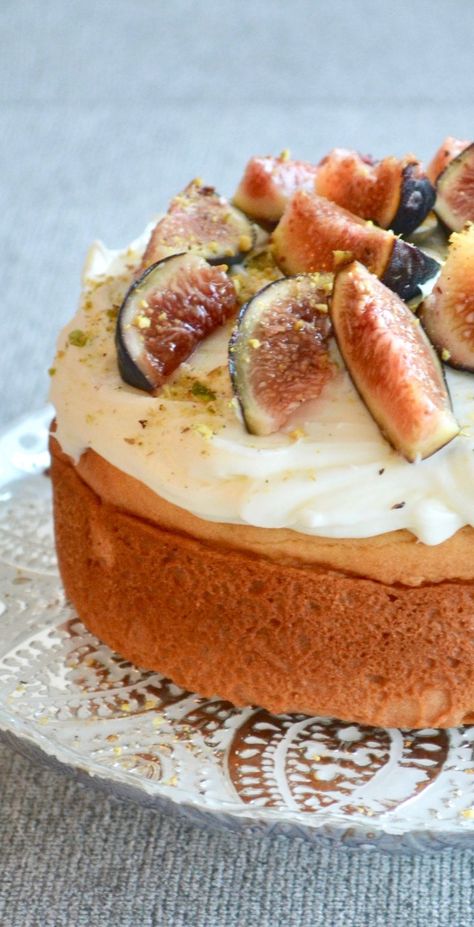 Honey Almond Fig Cake Star Anise Recipes, Anise Cake, Anise Recipes, Fig Dessert Recipes, Fig Pistachio, Fig And Honey, Fig Dessert, Creme Fraiche Recipes, Cake With Mascarpone