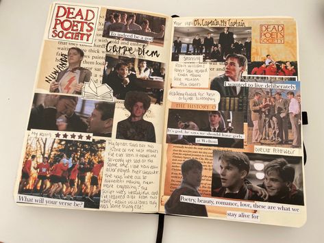 Horror Movie Journal, Movie Journal Cover, Movie Journal Page, Film Journal Ideas, Movie Journal Ideas, Movie Review Journal, Philosophy Journal, Film Notebook, Film Scrapbook