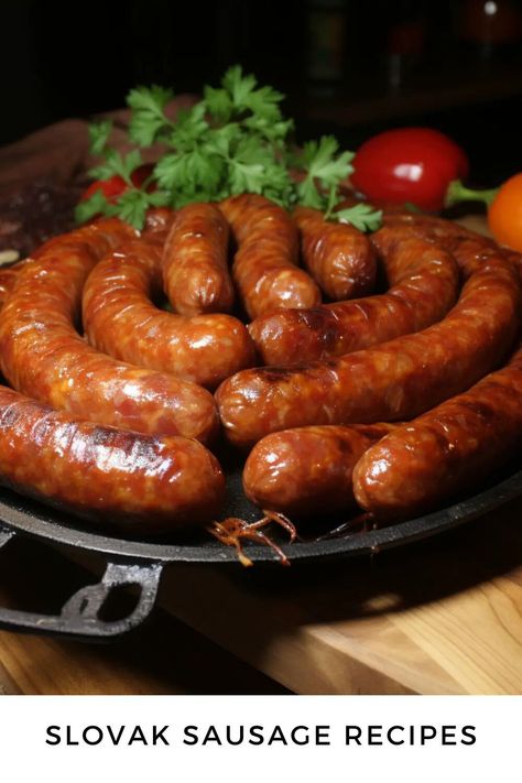 Slovak Sausage Recipes – Hungarian Chef Hungarian Sausage Recipe, Brat Recipe, Hungarian Sausage, Meat Curing, Sausage Making Recipes, Pork Sausage Recipes, Sausage Sauce, Grid Ideas, Homemade Sausage Recipes