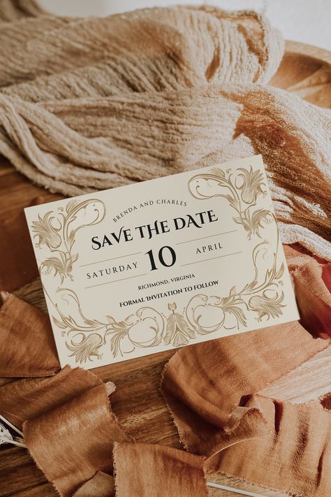 📜✨ Announce your upcoming nuptials with our Vintage Wedding Save The Date. This timeless template embodies the essence of nostalgia, antique charm, and the romance of a bygone era. Perfect for couples who dream of a fairytale wedding steeped in history, this Save Our Date card is your first step to a classic love story. Invite your guests to pencil in your special day with an elegant reminder that’s as enduring as your love. 💌💕 Save The Date Vintage, Vintage Save The Date, Smith Wedding, Save The Date Video, Save Our Date, Classic Love, Vintage Invitations, Save The Date Magnets, Vintage Wedding Invitations