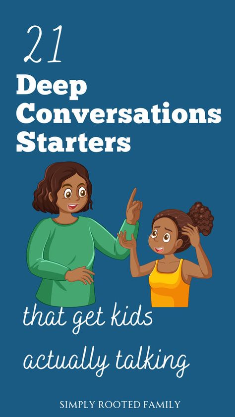 Get your kids actually talking to you with these 21 deep Conversation Starters - specifically designed for kids. Also, learn why it's so important to replace small talk with meaningful bonding moments. Crush Conversation Starters, Conversations Starters, Family Conversation Starters, Conversation Starter Questions, Conversation Starters For Kids, Deep Conversation Starters, Conversation Starters For Couples, Family Conversation, Deep Conversation