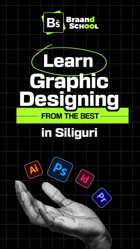 Learn Graphic Design, UI/UX, video-editing and motion Graphics at Braand School, Siliguri. Posts Design Social Media, Graphic Designer Advertisement Flyer, Graphic Design Course Poster, Graphic Design Quotes Creativity, Course Poster Design, Video Editing Course, Post Design Ideas, Ui Ux Design Course, Learn Graphic Design