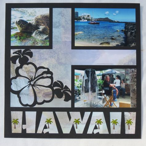 Hawaii+Title+Page - Scrapbook.com                                                                                                                                                      More Nautical Scrapbook, Scrapbooking Vacation, Hawaii Scrapbook, Family Scrapbook Layouts, Beach Scrapbook, Beach Scrapbook Layouts, Scrapbooking Layouts Travel, Cruise Scrapbook, Travel Scrapbook Pages