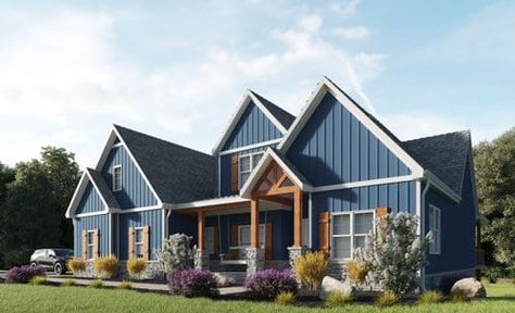 31 Board and Batten Vinyl Siding Ideas Contemporary Board And Batten, Vinyl Siding Ideas Exterior, Vinyl Siding Ideas, Painting Vinyl Siding, Vertical Vinyl Siding, Siding Colors For Houses, Vinyl Exterior Siding, Exterior Siding Options, Ranch Houses