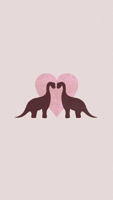 Dinosaur In Love, Dinosaurs In Love, Dino Love, Dinosaur Wallpaper, Pink Dinosaur, Vintage Poster Design, Baby Dino, Matching Wallpaper, Phone Wallpaper Patterns