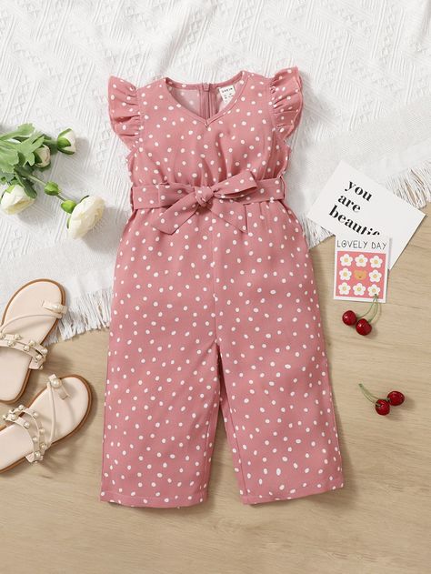 Baby Jumpsuit Girl, Polka Dot Shirt Outfit, Mom And Daughter Matching, Jumpsuit Outfits, Vintage Baby Clothes, Dot Shirt, Baby Jumpsuit, Jumpsuit Outfit