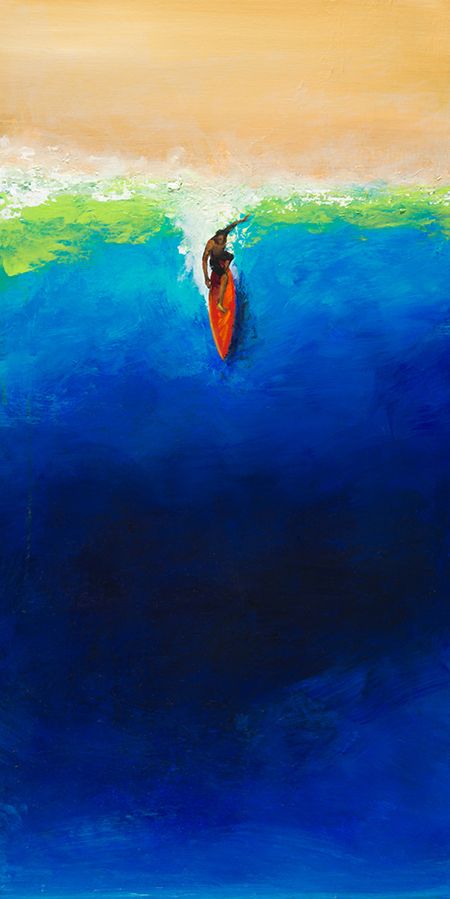 Hiki No. 1  : Panting By Garret Kojema Hawaiian Surf Art Hawaiian Painting Ideas, Hawaiian Artwork, Surfing Art, Surfing Painting, Abstract Seascape Paintings, Easy Surf Painting Ideas, Surfer Painting Easy, Surfing Painting Ideas, Abstract Surf Art