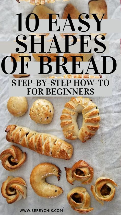 easy shapes of bread | step-by-step Bread Shapes Ideas Simple, Bread Shapes Ideas, Easy Bread Dough, Bread Shapes, Dough Art, Bread Design, Entertaining Appetizers, Oven Bread, Different Types Of Bread