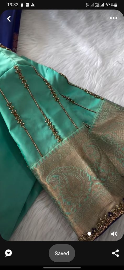 Chudi Designs, Silk Saree Blouse Designs Patterns, Netted Blouse Designs, Latest Blouse Designs Pattern, Hand Work Design, Best Blouse Designs, Aari Blouse, New Saree Blouse Designs, Traditional Blouse Designs