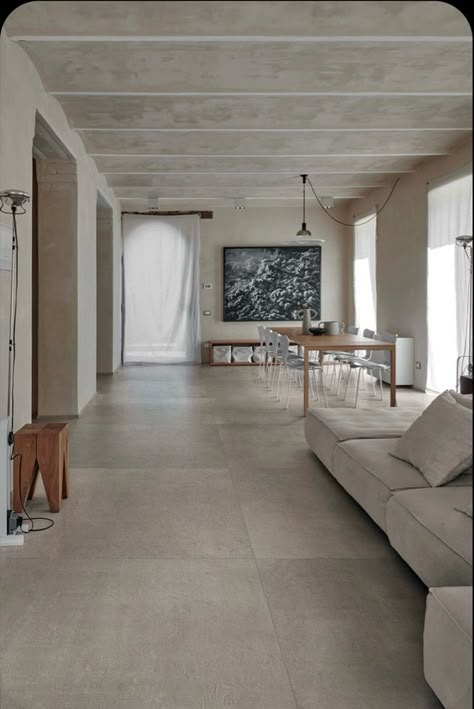 Bedroom Floor Tiles, Concrete Tile Floor, Bedroom Tile, Tile Bedroom, Tiles Living Room, Tile Floor Living Room, Indoor Tile, Living Room Tiles, Beige Tile