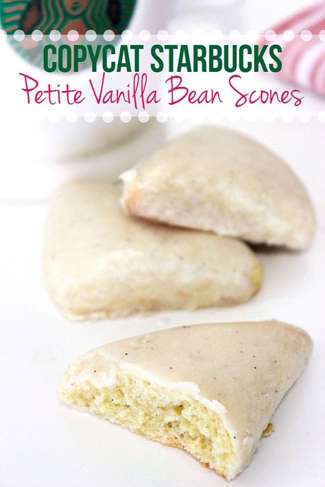 Starbucks Vanilla Bean Scones, Starbucks Vanilla Bean, Vanilla Bean Scones, Starbucks Vanilla, Copycat Starbucks, Scones Recipe, Starbucks Recipes, Scone Recipe, Restaurant Recipes