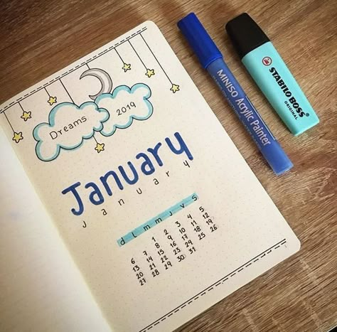 Notebook Ideas Months, 2024 Journal January, Month Drawings January, January Diary Ideas, Journal Month Page January, Bullet Journal Themes January, Journal January Ideas, January Planner Ideas, Bujo January Theme