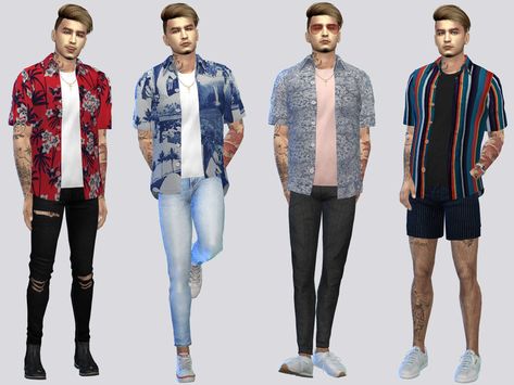 The Sims 4 Pack, Sims 4 Men Clothing, Masculine Clothing, Sims 4 Male Clothes, Sims Packs, Cc Clothes, Clothing Male, Male Clothing, Sims 4 Teen