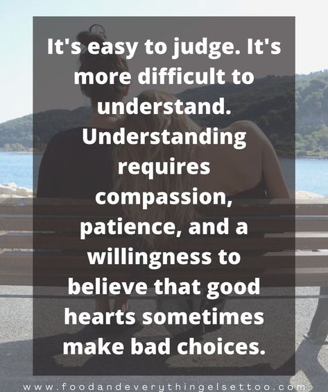 Quote about judging others it's easy to judge people, but it's difficult to have understanding for others. We need to spend less time judging people and more time trying to understand them. Good people make bad choices sometimes. #quotes #judgingothers #compassion #patience #goodhearts #badchoices #wordstoliveby #lifequotes #quotespeople #people #wisewords Try To Understand Others Quotes, Done Helping Others Quotes, You Dont Know Me Quotes Judge Me, Be More Understanding Quotes, Easy To Judge Quotes People, Women Being Judged Quotes, Some People Have It Easy Quotes, Quotes About Standing Up For Others, Judge Not Quotes