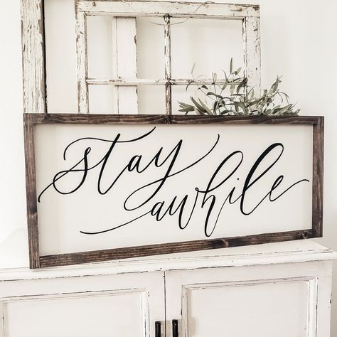 Framed Signs, Entryway Signs, Calligraphy Wall Art, Decor Signs, Wood Frame Sign, Rustic Wall Art, Home Decor Signs, Rustic Wall, Farmhouse Wall Decor