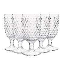 Check this out on Amazon Hobnail Glassware, Soda Juice, Dear Lillie, Holiday Tablescapes, Party Bars, Wine Collection, Water Goblets, Wine Goblets, Dinner Parties