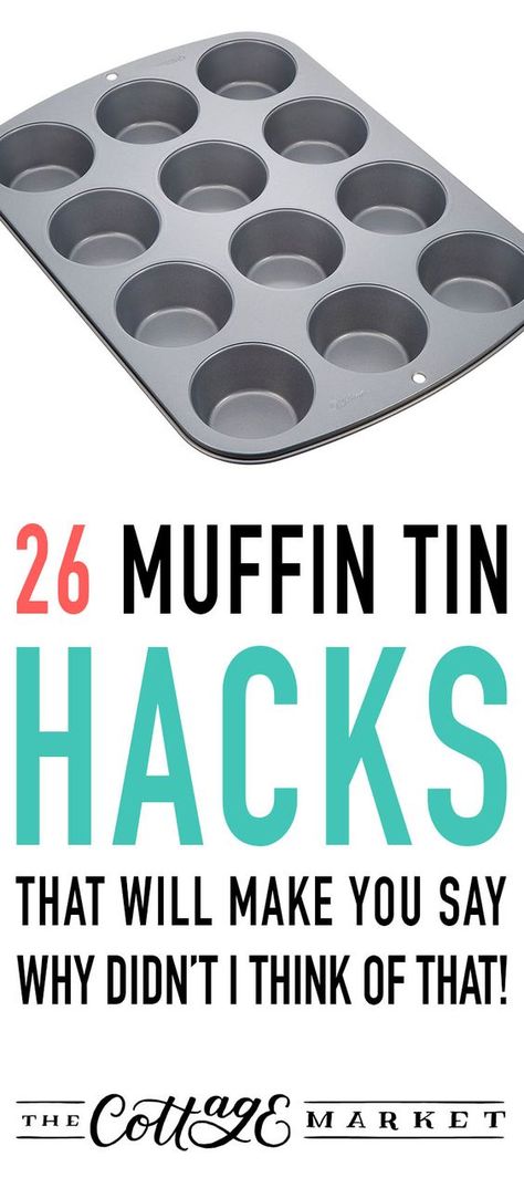 Muffin Hacks, Muffin Tin Crafts, Hide Tanning, Cups Recipes, Tin Crafts, Organize Ideas, Tin Recipes, Baking Hacks, Kitchen Help