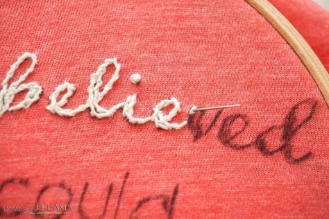 How to embroider text on T-shirts Embroidered Text, Text Shirt, How To Shade, Fabric Letters, New Hobbies, Types Of Shirts, Template Printable, Diy Clothes, Hand Sewing