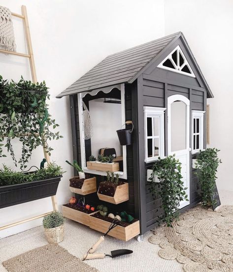 Kids Playhouse Ideas, Cubby House Ideas, Playroom On A Budget, Kids Cubby Houses, Kmart Home, Playhouse Ideas, Kids Cubbies, Kmart Hacks, Hacks For Kids