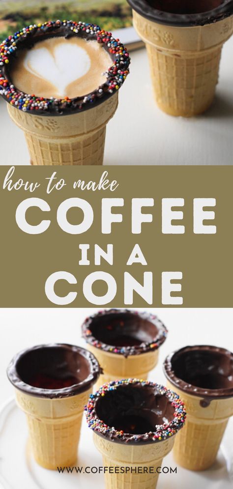 Easy Coffee Drinks Recipes, Coffee In A Cone, Coffee Food Truck, Espresso Recipes, Ice Cream Business, Mobile Coffee Shop, Coffee Trailer, Coffee Shop Business, Brewing Coffee