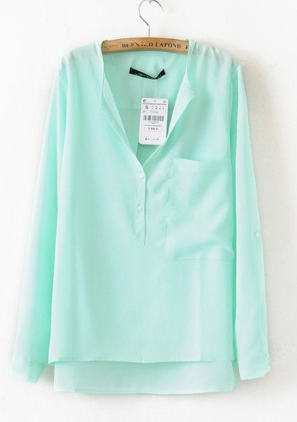 Mint Blouse, Turquoise Shirt, Chiffon Blouse, Mode Inspiration, Style Me Pretty, Look Fashion, Passion For Fashion, Vera Bradley, Brighton