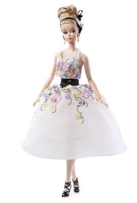 Classic Cocktail Dress Barbie® Doll | The Barbie Collection Barbie Fashion Model, Classic Cocktail Dress, Barbie Doll Collection, Dress Barbie Doll, I Love Barbie, I'm A Barbie Girl, White Strapless Dress, Barbie Silkstone, Silkstone Barbie