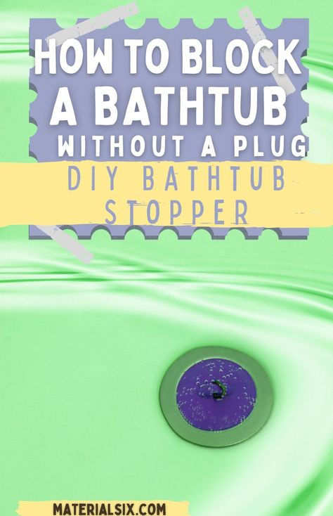 DIY bathtub stopper - this is a simple yet very effective way to block a bathtub drain. Bathtub Liners, Bathtub Drain Stopper, Bathtub Spout, Diy Bathtub, Terrazzo Design, Bathroom Storage Solutions, Bedroom Furniture Makeover, Bathtub Drain, Drain Cover