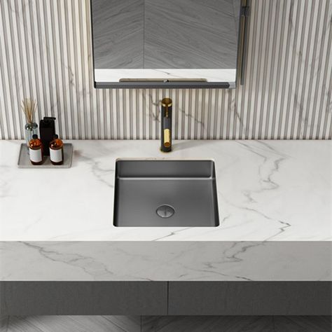 Gray undercounter basin is the good choice for simple style Stainless Steel Sinks, Free Standing, Simple Style, The Good, Stainless Steel