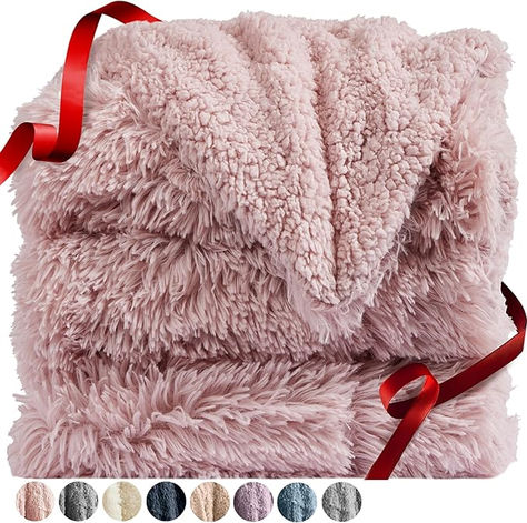 Amazon.com: The Connecticut Home Co Throw Blanket for Couch, Soft Luxury Home Decor Shag and Sherpa, Cozy Warm Throws for Bed, Gift for Women, Bedding Accent Blankets for Sofa Beds Chair, 65x50, Dusty Rose : Home & Kitchen Ways To Cuddle, Rose Bed, Blankets For Couch, Women Bedroom, Soft Shag, Faux Fur Top, Bed Blankets, Soft Luxury, Blanket For Couch