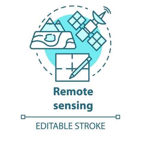 Remote sensing concept icon Remote Sensing, Search Video, Vector Photo, Design Elements, Vector Art, Vector Free, Projects To Try, For Free, Clip Art