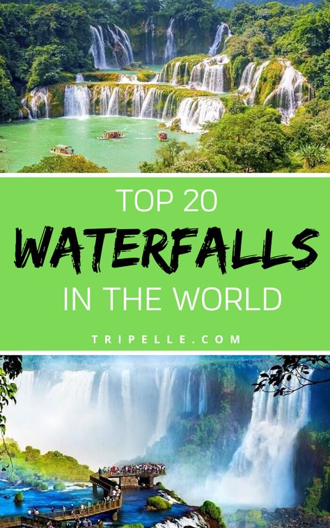 Water Falls Beautiful Waterfalls, Best Waterfalls In The World, World Most Beautiful Place, Famous Waterfalls, Plitvice Lakes National Park, Africa Destinations, Waterfall Photography, Yosemite Falls, Adventure Inspiration