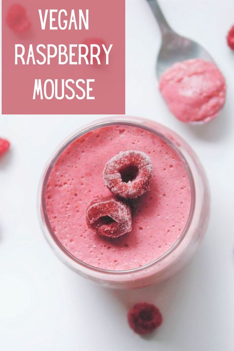 Raspberry Desserts, Vegan Baking Recipes, Raspberry Mousse, Dairy Free Ice Cream, Mousse Dessert, Raspberry Recipes, Gluten Free Desserts Recipes, Gf Desserts, Mousse Recipes