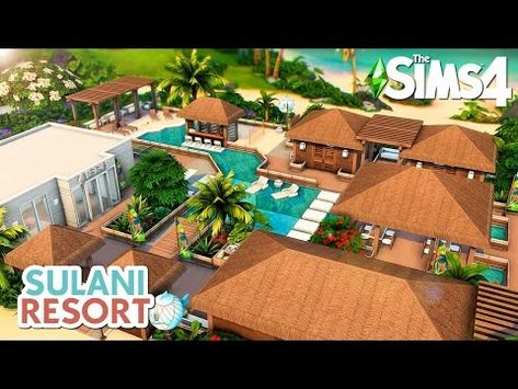 Sulani Spa & Pool Resort 🥥 The Sims 4 Speed Build | No CC - YouTube Sims 4 Sulani Spa, Sims 4 Sulani Resort, Sulani Builds Sims 4, Sims 4 Sulani Builds, Sims 4 Public Pool, Sims 4 Resort, Sims 4 Hot Tub Cc, Sims 4 Spa Build, Sims 4 Spa