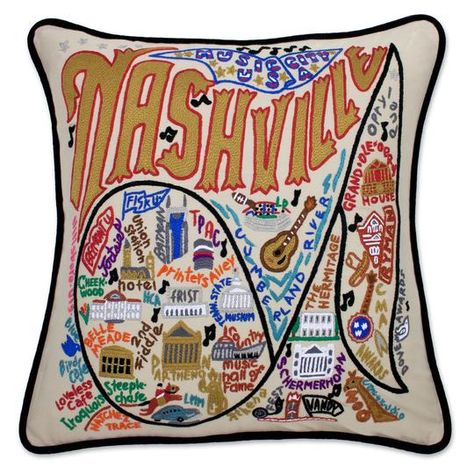 Cities Home Decor & Gifts Collection by catstudio – Tagged "pillow"– Page 3 – catstudio Chalet Chic, Creative Pillows, Hand Embroidered Pillows, Embroidered Throw Pillows, Unisex Gifts, Embroidered Pillow, Nashville Tennessee, Decorative Throws, Piping