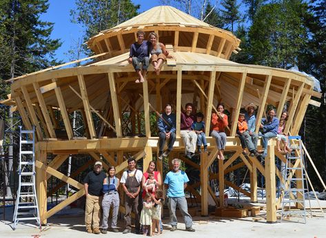 Witchy Ideas, Building A Yurt, Coastal Forest, Yurt Living, Alternative Housing, African American Couples, Unusual Buildings, Outdoor Living Design, Maine Coast