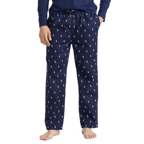 Polo Ralph Lauren Cotton Twill Pajama Pant Men's Nightwear - Navy AOP  Polo Ralph Lauren. Outfit Homme, Pyjama Bottoms, Pajama Pant, Pj Pants, Mens Navy, Adidas Samba, Vans Old Skool, Big & Tall, Plus Size Pregnancy