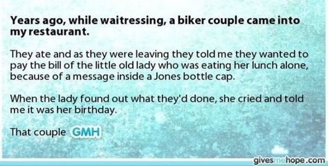 Faith in humanity restored Gmh Stories, Love Gives Me Hope, Jones Soda, Stories That Will Make You Cry, Happy Stories, Human Kindness, Feel Good Stories, Touching Stories, Faith In Humanity Restored