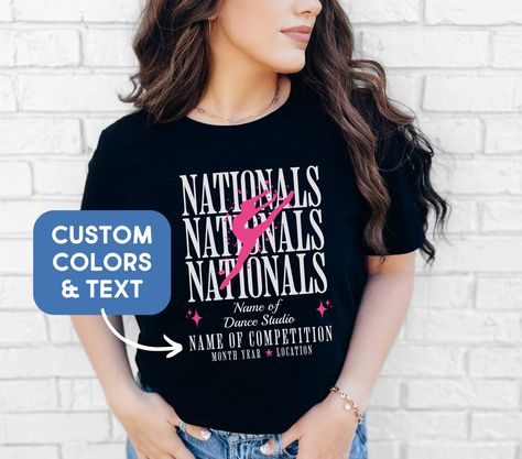 Custom Nationals Shirt Dance Nationals Competition Dance Team Shirts Matching Nationals Dance Comp Shirt Dance Mom Nationals by SarahFinnDesign on Etsy Dance Nationals, Dance Team Shirts, Dance Comp, Competition Dance, Dance Mom, Dance Team, Dance Teams, Dance Competition, Team Shirts